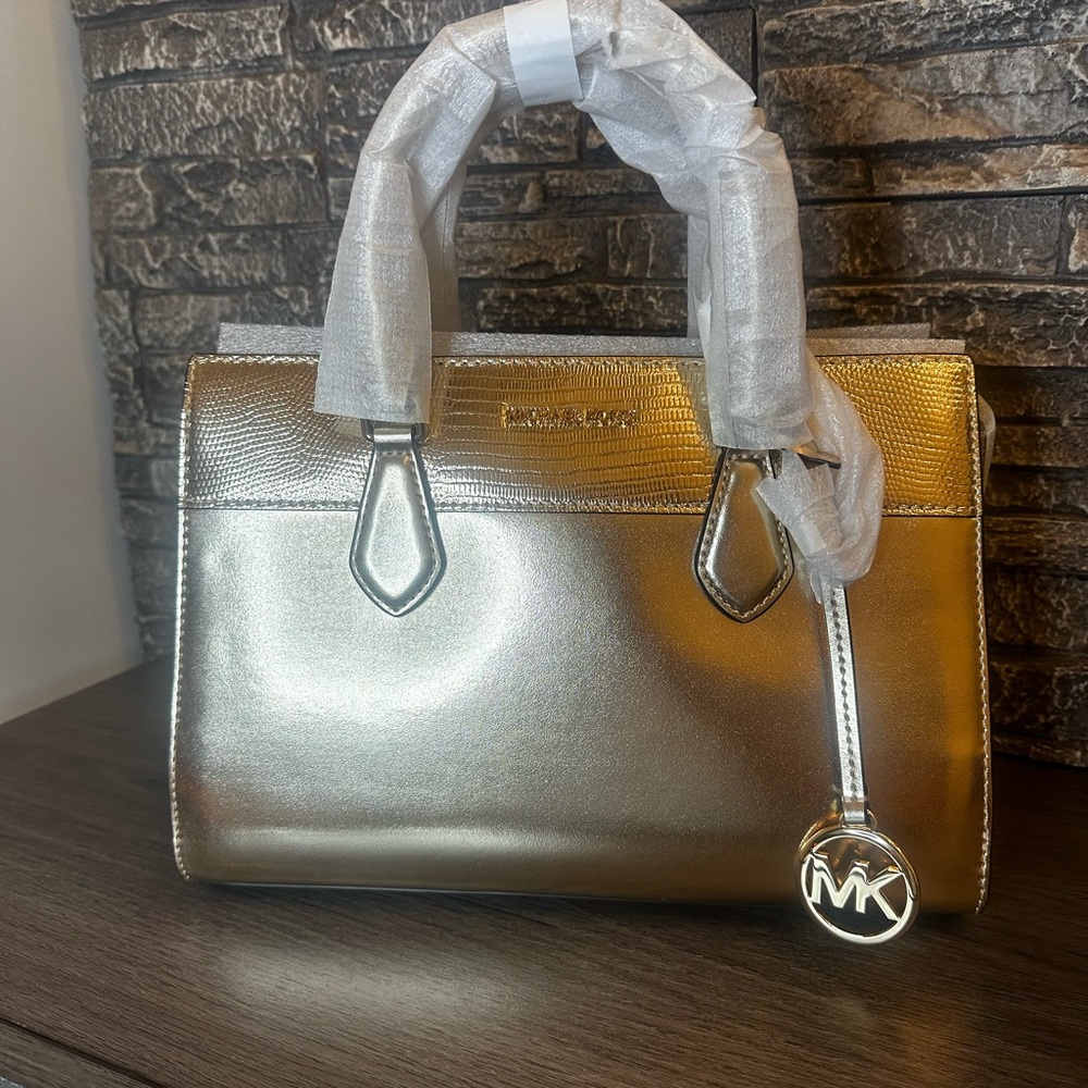 Michael Kors Metallic Gold Satchel